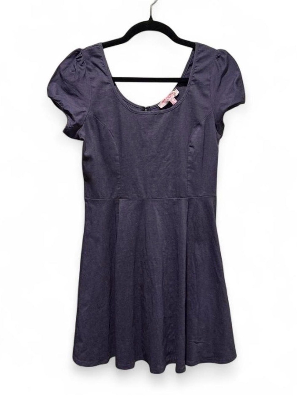 ASOS Short Sleeve Scoop Neck Mini Dress in Deep Blue